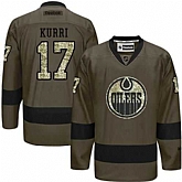 Glued Edmonton Oilers #17 Jari Kurri Green Salute to Service NHL Jersey,baseball caps,new era cap wholesale,wholesale hats